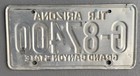 Vintage AZ Perm Tlr License Plate Arizona Lic Permanent Trailer Red White — photo 2