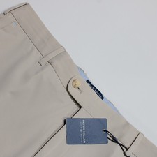 Peter Millar NWT Chinos / Casual Pants Size 35 US in Solid Beige Nylon Blend