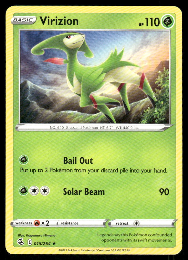 Virizion 015/264 - Fusion Strike - Rare NM