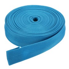 10 Yard x 1 Inch Width Nylon Webbing Strap Poly Flat Webbing Strapping Lake Blue