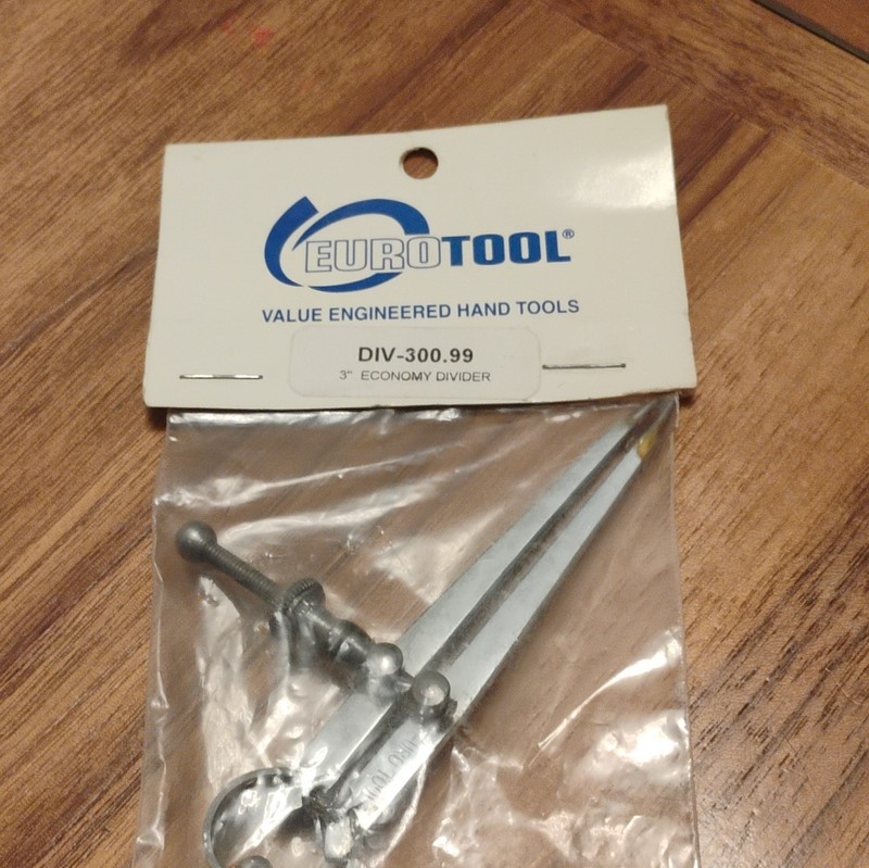 Eurotool 3in Divider Caliper, Firm Joint, Max Measurement 3in, DIV-300.99