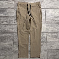 FIGS Pro Women L Tall Tan Slim Scrub Pant Technical Collection Medical Workwear