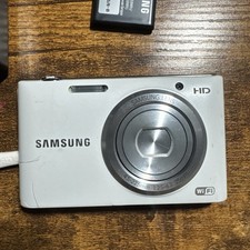 Samsung ST150F Digital Camera HD Wi-Fi White Compact 25mm Lens 16.2MP -