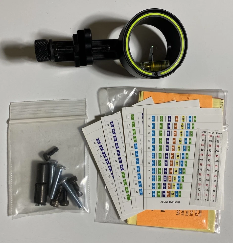 HHA Optimizer Lite Sight 1 Pin Scope - .019 - Hunting 3D Shoot Bowhunter 5519-LH - Image 2 of 4