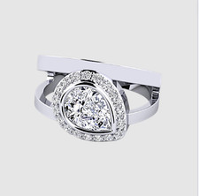 IGI Certified Lab Created Diamond 950 Platinu...
