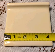 *Light Yellow Cornsilk* Glossy Ceramic Cove Tile 4-1/4"  by Daltile #160  New