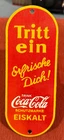 VINTAGE TRINK COCA-COLA COCA COLA COKE GERMAN PORCELAIN SIGN