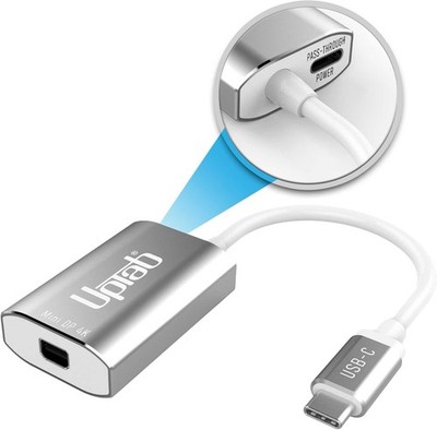 USB C to Mini DisplayPort Adapter UPTab 4K@60Hz USB-C Thunderbolt 3 Silver 