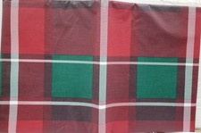 Flannel Back Vinyl Tablecloth 52"x104"Oblong, MULTICOLOR, RED, GREEN  WHITE, AP