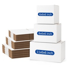 Assorted-Sizes-Shipping-Boxes-45-Pack: 6x6x6  8x6x6  11x6x6 Small-Shipping-...