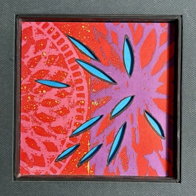 Liz Parkinson Toronto Artist  Passion  Mixed Media 3D Letterpress Print