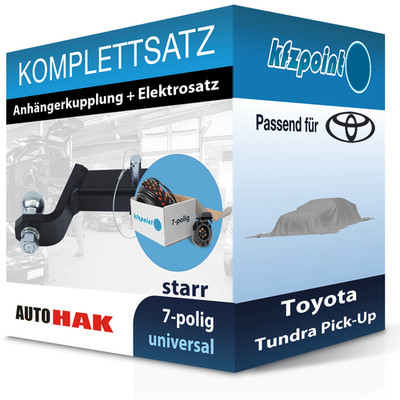 Für Toyota Tundra Pick-Up 11.2006-jetzt AUTO HAK Anhängerkupplung starr + 7polig