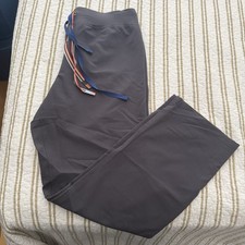 Figs Pride Scrub Pants Livingston High Waist Women Size L Grey