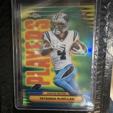 2025 Topps Chrome Power Players Tetairoa McMillan ROY/199 Carolina Panthers