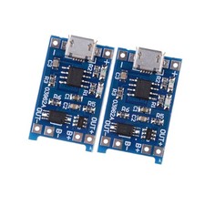 2Pcs/set 5V Micro USB 1A 18650 Lithium Battery Charging Board Charger Module.sh