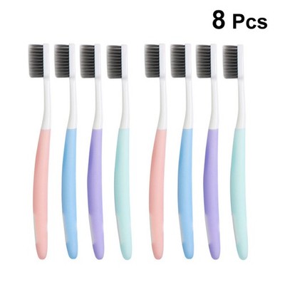 8 Pcs Mundpflegebürste Für Reisen Zahnbürste Zahnbürstenset Nachhaltige