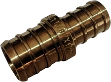 Brass 5-Pack 5/8" X 1/2" Pex Reducing Coupling, Crimp Version