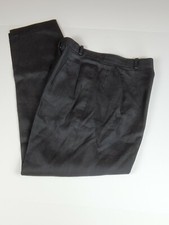 Ann Klein ll Women Business/Dress Pleated Pants Black size 8
