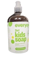 Everyone 3 In 1 Kids Soap Tropical Coconut 32 oz NEW