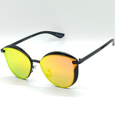 Cat Eye Sunglasses Women UV400 Protection Mirrored Lens Fashion Shades Luxury