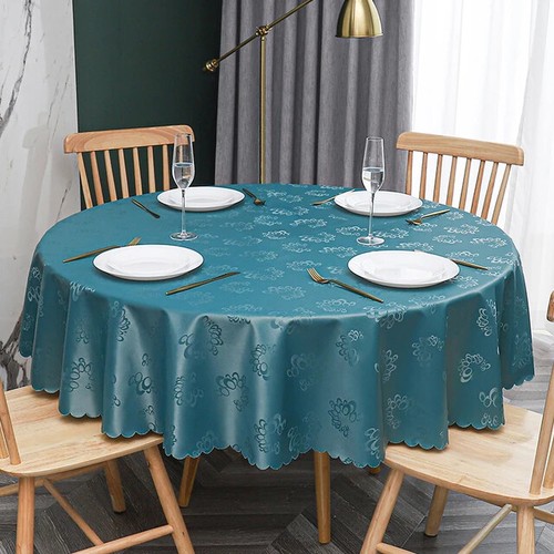 Wedding Party Table Cover Cotton Linen Plain Table Cloth Cover Diameter 90-180cm - Picture 13 of 54