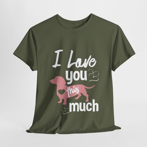"T-Shirt Hundeliebhaber Unisex schwer Baumwolle ""Dackel""" - Bild 29 von 118
