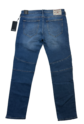 TRUE RELIGION Rocco Moto Relaxed Skinny Jeans Men's Size 32 W32