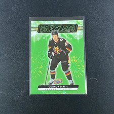 Connor Zary #DZ-117 Dazzlers Green 2023-24 Upper Deck Extended Series Hockey