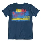 Aruba flag Tshirt T-shirt Tee top city map an island CARIBBEAN PRIDE SOUVENIR