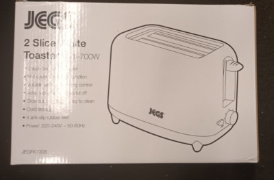 JEGS 2 Scheiben Weiß Toaster