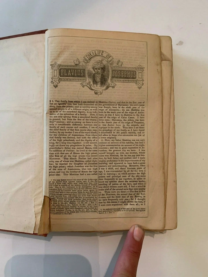 1874 The Works Of Flavius Josephus Translated by William Whiston Foto 3 de 4
