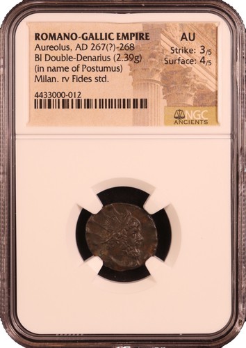 Aureolus. Romano-Gallic Usurper, AD 268-269. Antoninianus, NGC XF