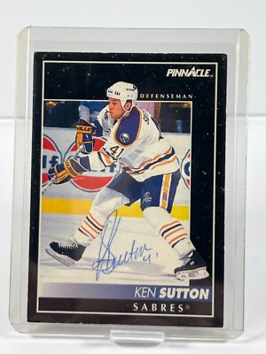 SIGNED 1992-93 Pinnacle - #216 Ken Sutton AUTOGRAPH AUTO | eBay