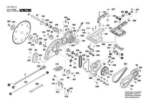 Neu Original Bosch 1609B04992 Gehrungszaun - Bild 4 von 6