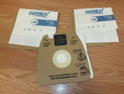 Lot of 3 Eureka Style MM (60295A) Disposable Vacuum Dust Bags *READ*