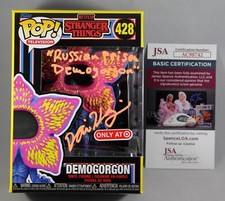 DORIAN KINGI SIGNED STRANGER THINGS BLACKLIGHT DEMOGORGAN FUNKO POP FIGURE JSA 