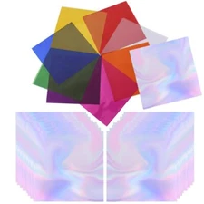 220PCS Cellophane Sheets Iridescent Wrapping Paper for Gift Wrap Iridescent F...
