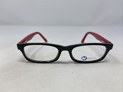 MODERN SPUNKY BLACK/RED 47-16-130 BLACK RED FULL RIM EYEGLASSES FRAME PH10