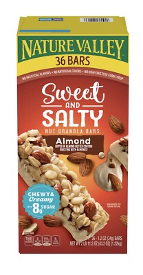 Nature Valley Sweet and Salty Nut Almond Granola Bars (36 ct.) FREE SHIPPING