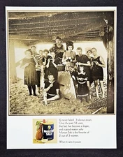 Vintage Morton salt ad original 1966 when it rains it pours print advertisement