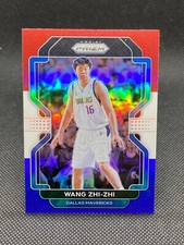 2021-22 Panini Prizm Basketball Red White Blue Wang Zhi-Zhi Mavericks #273