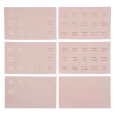 6 Sheets Bible Index Tabs Pink Decorative Bible Tabs Bible Journaling Supplies