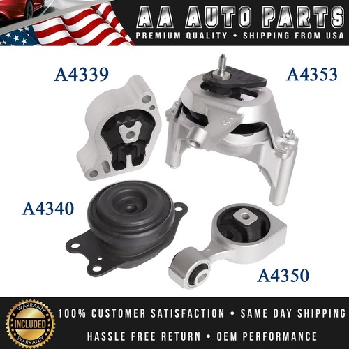 4PC Motor Mounts for Nissan Altima 2.5L Auto CVT 0812 A4339 A4340