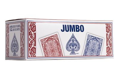 Maverick Jumbo 12 Pack Playing Cards , Blue Jumbo Index | eBay
