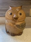 Vintage McCoy Cute Woodsy Owl Cookie Jar with Lid #204 Made in USA Art Pottery