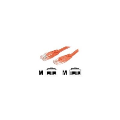 StarTech 15 ft Cat5e Orange Molded RJ45 UTP Cat 5e Patch Cable - 15ft Patch Cord