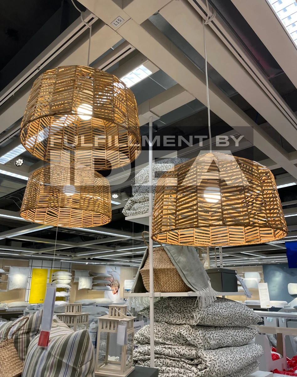 Brand New IKEA KAPPELAND Rattan Pendant Lamp Shade 905.145.14 eBay