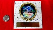 SCIENCE ACADEMICS  New Plaque Tile AWARD GIFT w/Gold Wreath + Insert FAST SHIP