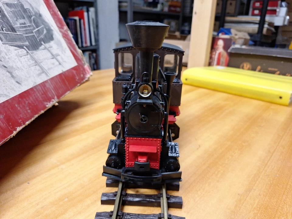 LGB 2020 Locomotiva a vapore 2 a 2 assi Livrea Marrone Nero Scala G - Immagine 3 di 4