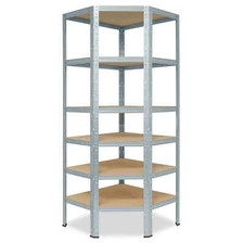 shelfplaza HOME 200x80x50 Eckregal für 50er Tiefe - Garage Hobby Keller Lager